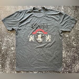 COORS Beer T-Shirt Dark Gray Size XL
